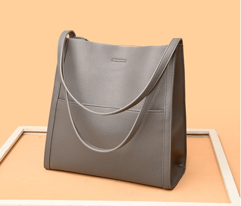 🥳👜Bolso sencillo y monocolor de piel auténtica