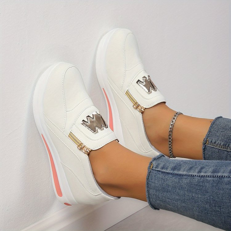 💟【45% OFF】Zapatos ortopédicos cómodos con cremallera para mujer💟
