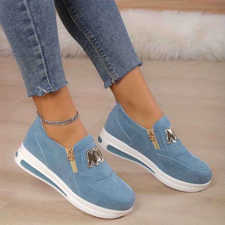 💟【45% OFF】Zapatos ortopédicos cómodos con cremallera para mujer💟