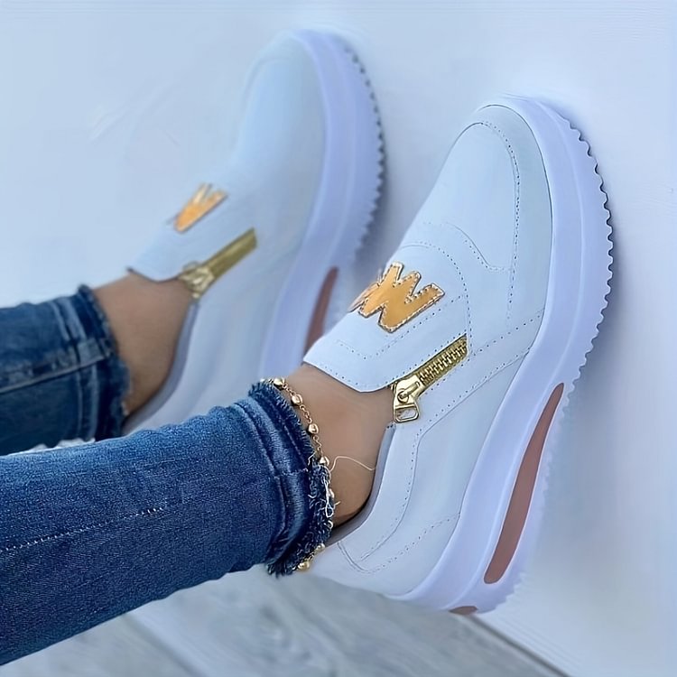 💟【45% OFF】Zapatos ortopédicos cómodos con cremallera para mujer💟