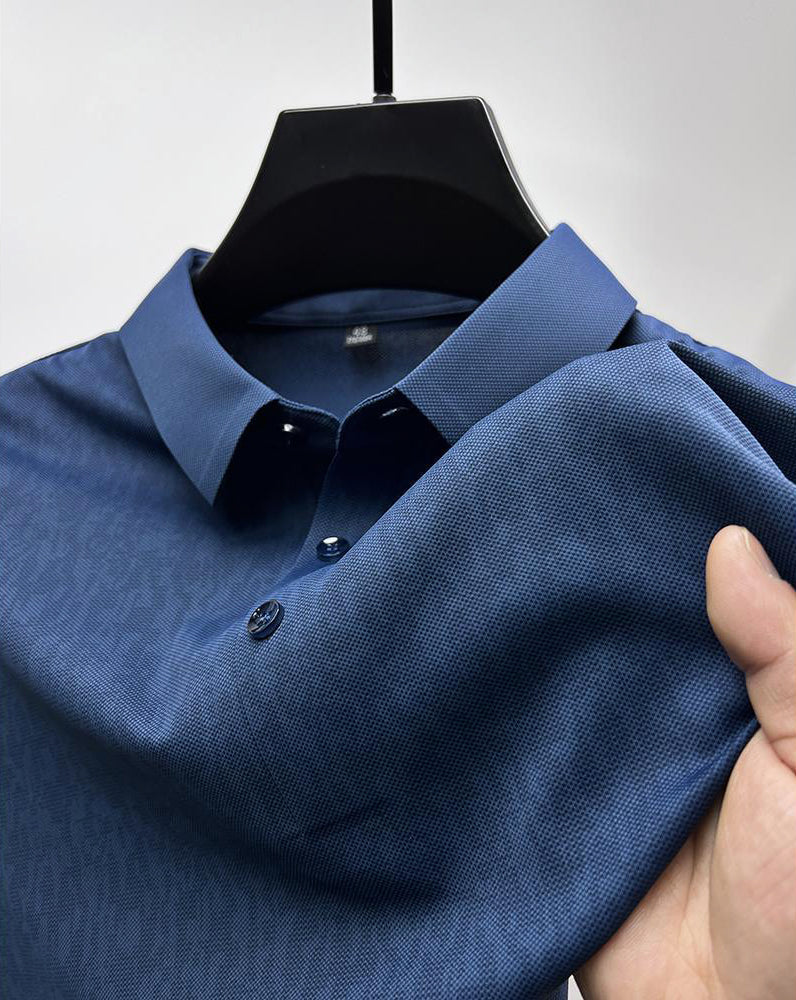 2024 Polo de seda ice de lujo para hombre🔥Tejidos premium 🔥49% de descuento