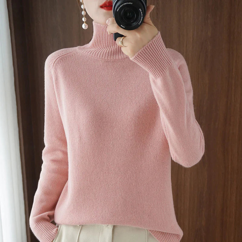 🔥Oferta especial-52% de descuento💝Jersey de cuello alto de lisa