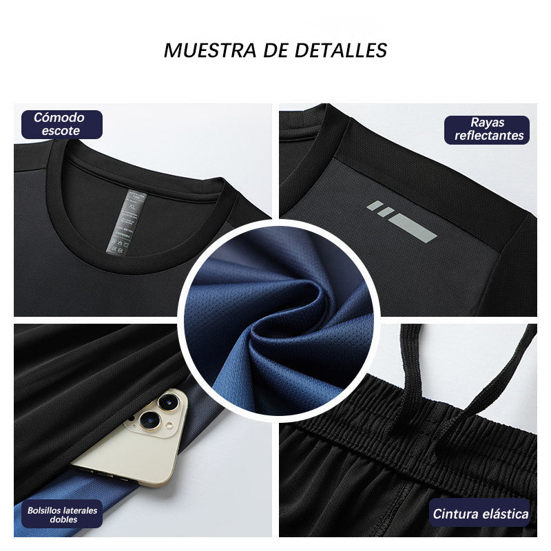 🎁Gran oferta 60% de descuento⏳Traje deportivo transpirable de secado rápido para hombre