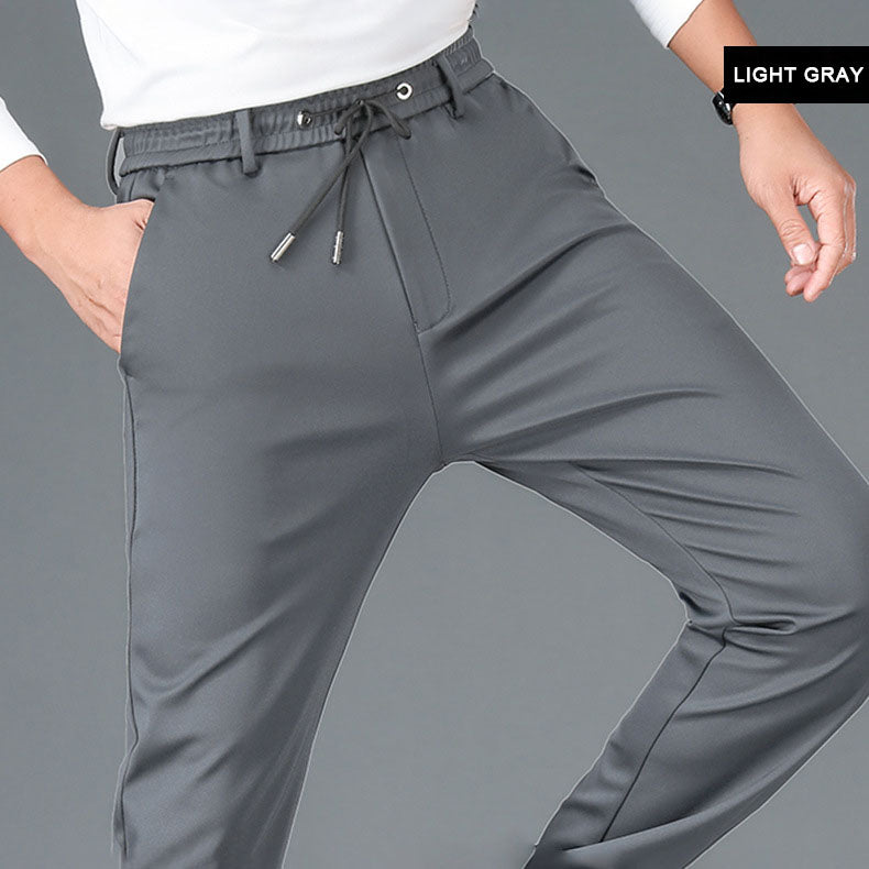 🔥HOT SALE 🔥Pantalones de deporte casual de algodón mercerizado elástico sin plancha para hombre【49% OFF】