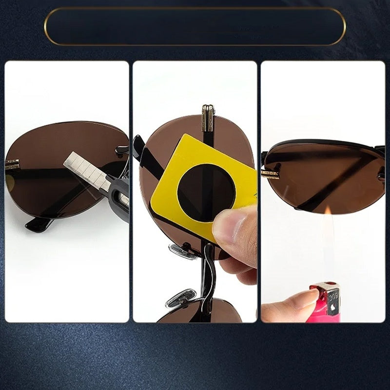 🔥High Quality🔥Gafas de sol protectoras sin montura para hombre