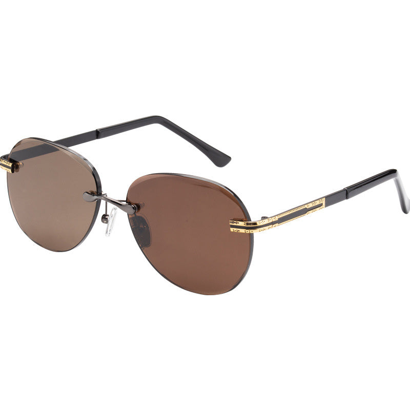 🔥High Quality🔥Gafas de sol protectoras sin montura para hombre
