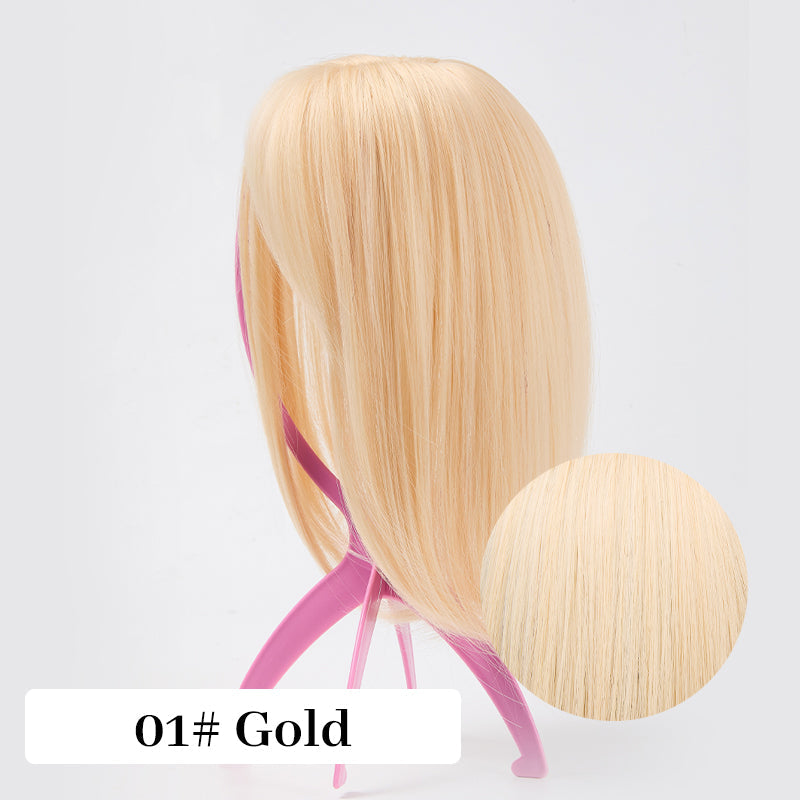 💃Toppers de Cabello Natural con Flequillo Para Mujer
