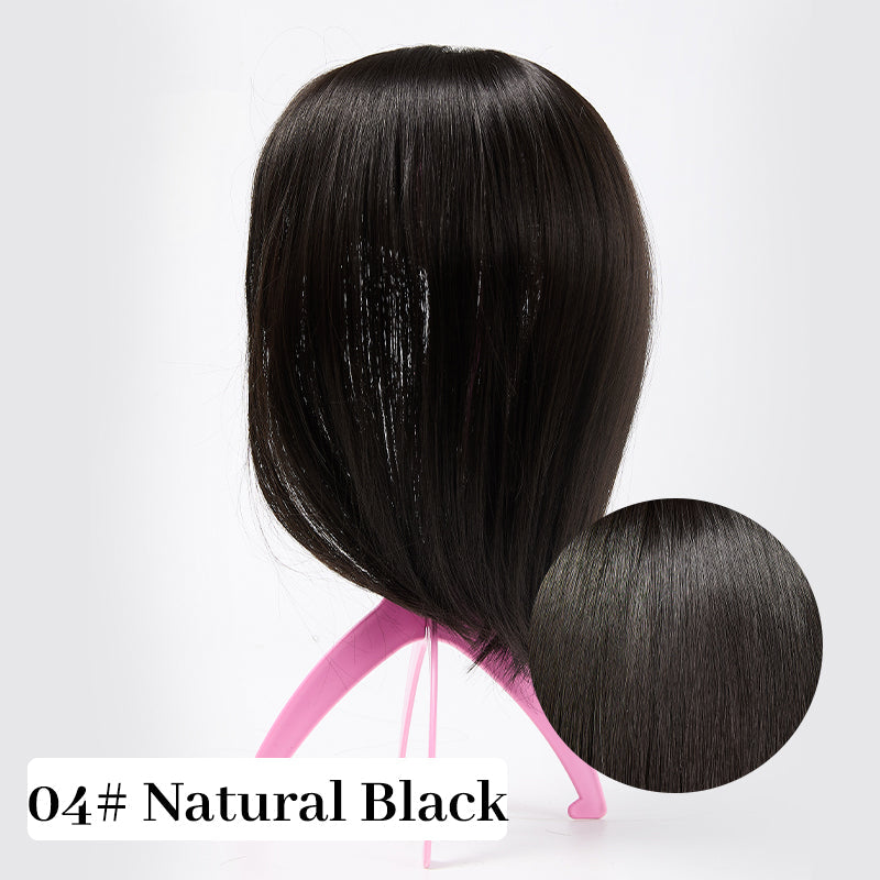 💃Toppers de Cabello Natural con Flequillo Para Mujer