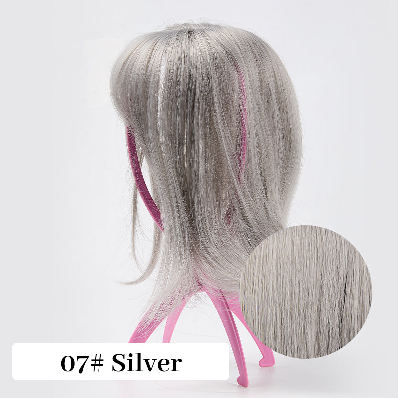 💃Toppers de Cabello Natural con Flequillo Para Mujer