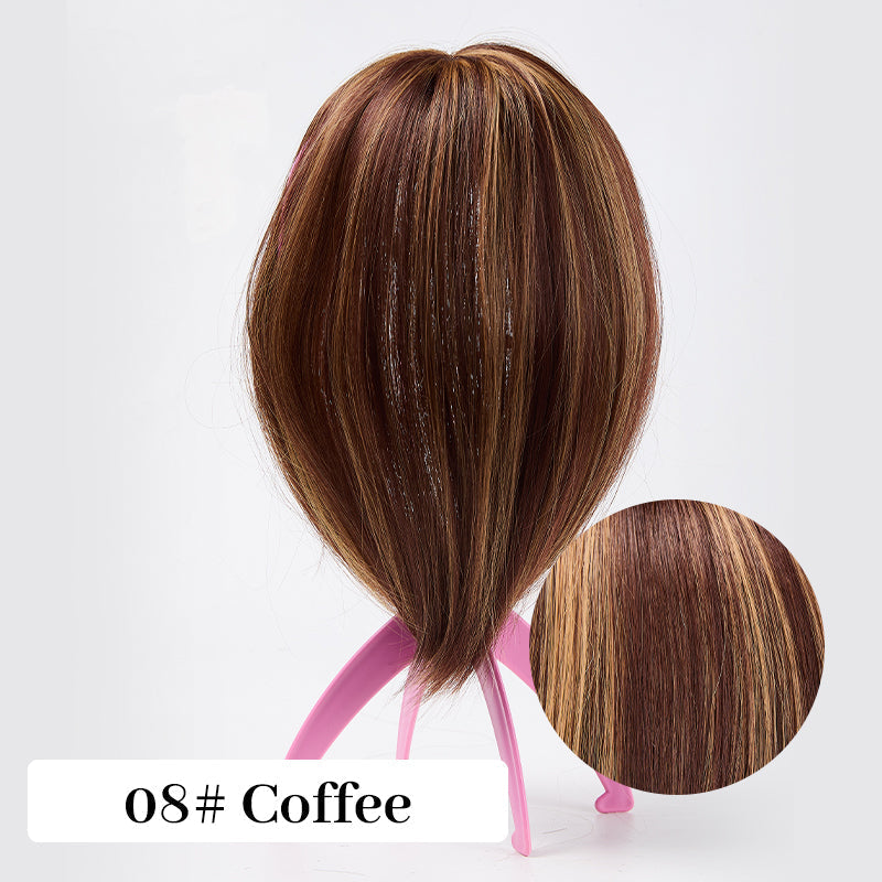 💃Toppers de Cabello Natural con Flequillo Para Mujer