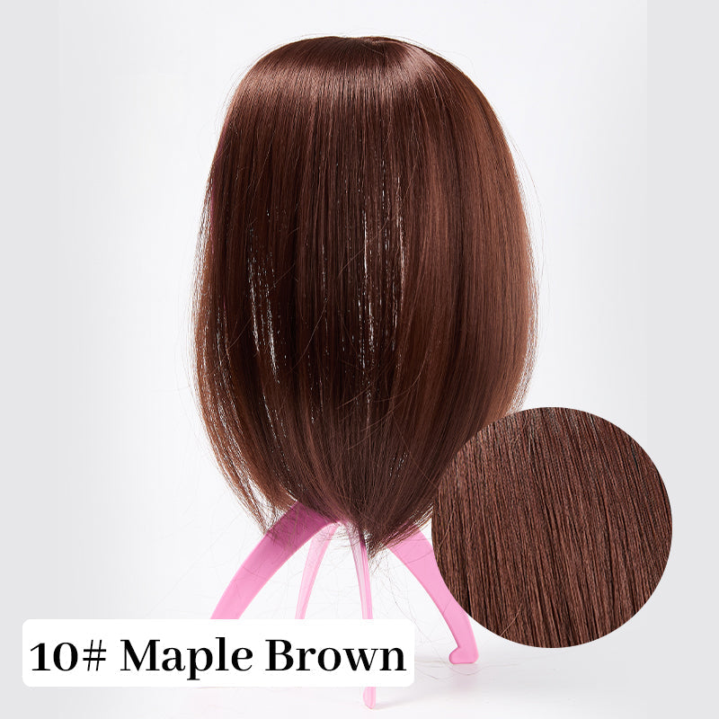 💃Toppers de Cabello Natural con Flequillo Para Mujer