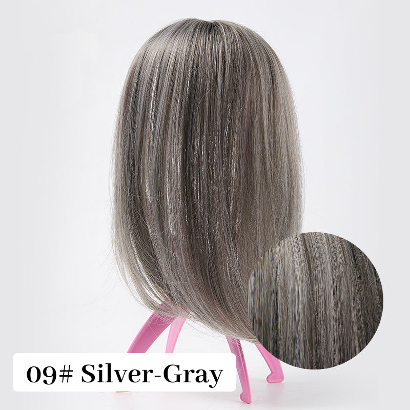 💃Toppers de Cabello Natural con Flequillo Para Mujer