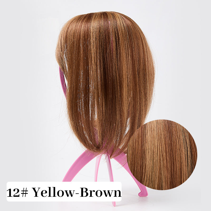 💃Toppers de Cabello Natural con Flequillo Para Mujer